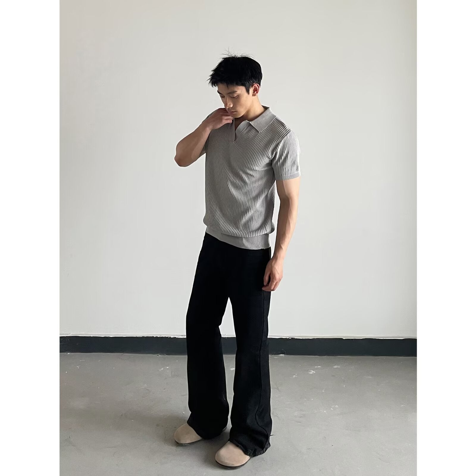 V-NECK OLD MONEY POLO - CERPELO