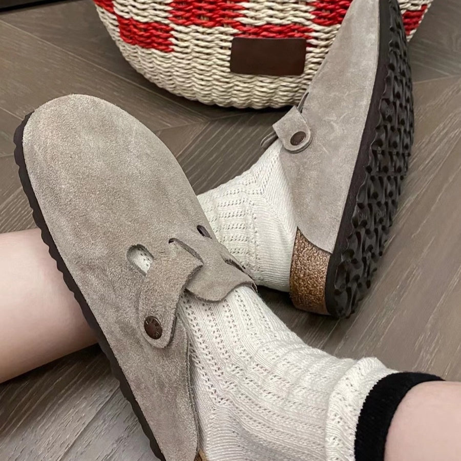 Men's French Suede Clogs