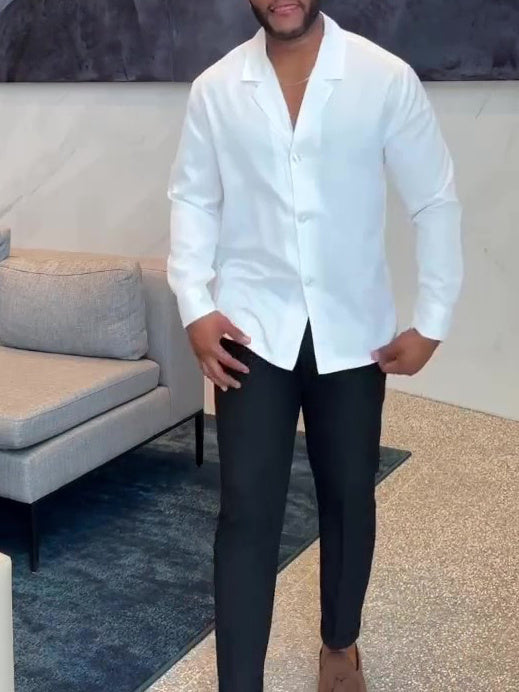 Lapel Button-down Shirt