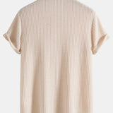 CAPRI | Men's Casual Old Money Loose Short Sleeves T-Shirt - CERPELO