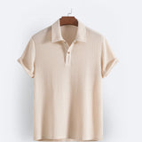 CAPRI | Men's Casual Old Money Loose Short Sleeves T-Shirt - CERPELO