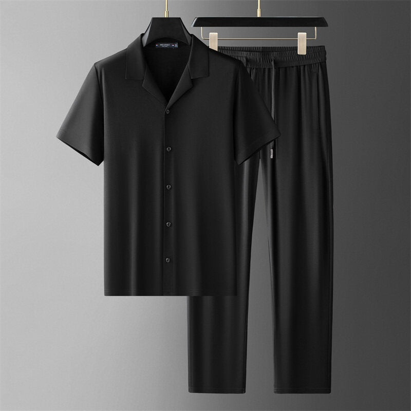 Ice Silk Casual Set
