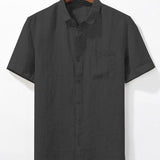 AMURE Linen Casual Lapel Shirt