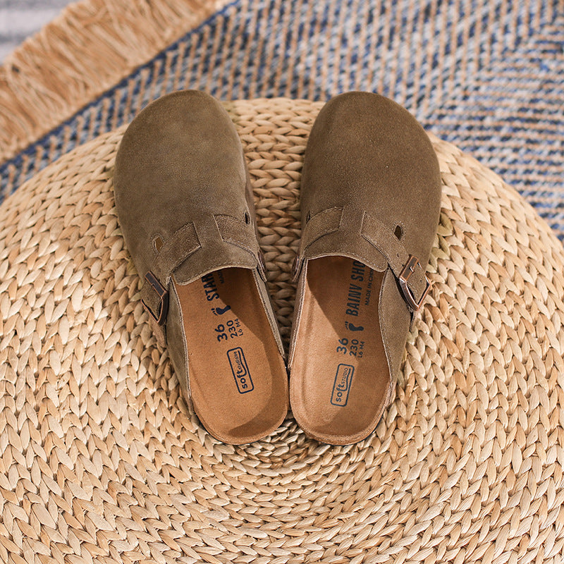Men's French Suede Clogs
