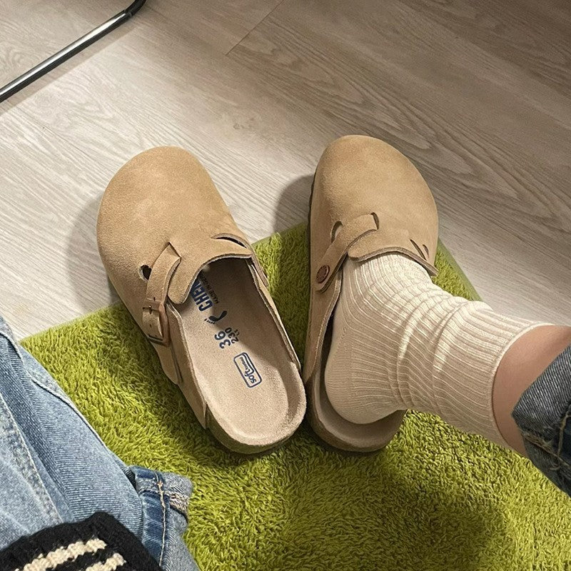 Men's French Suede Clogs
