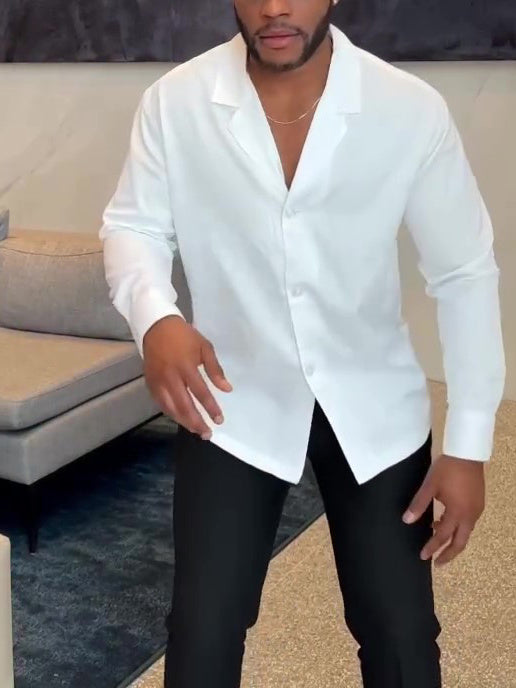 Lapel Button-down Shirt