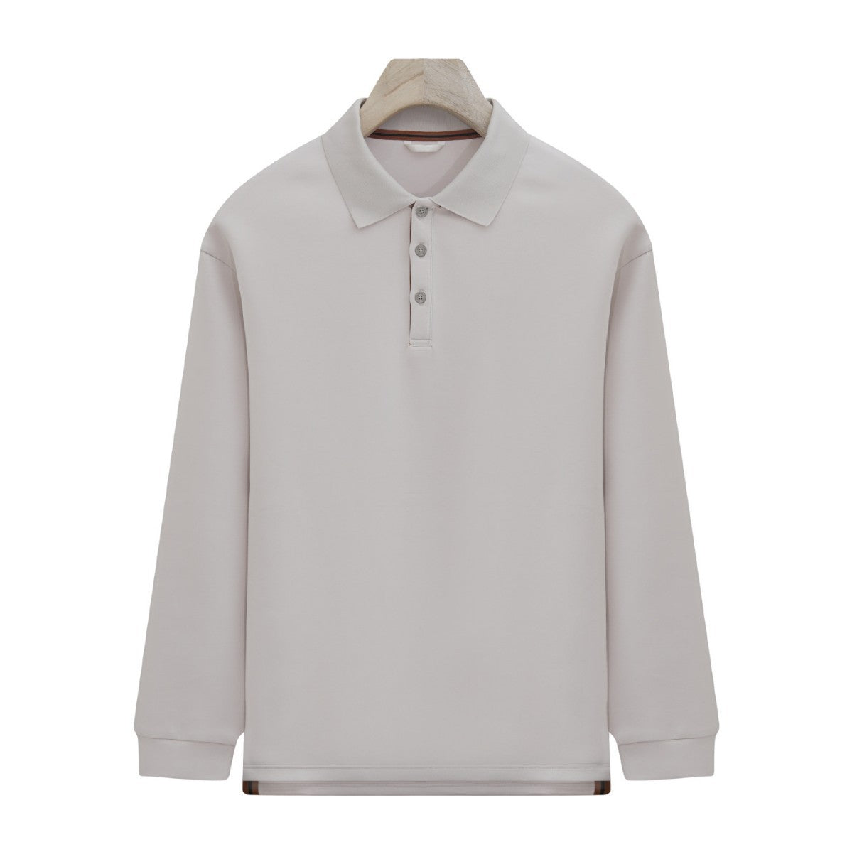 SAFI CASUAL LONG SLEEVE POLO - CERPELO