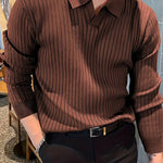 LAPEL | Old Money Slim Knit Polo Shirt, Menswear, Uncategorized, CERPELO