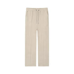 Men's Cropped Casual Pants - Cotton & Linen Trousers