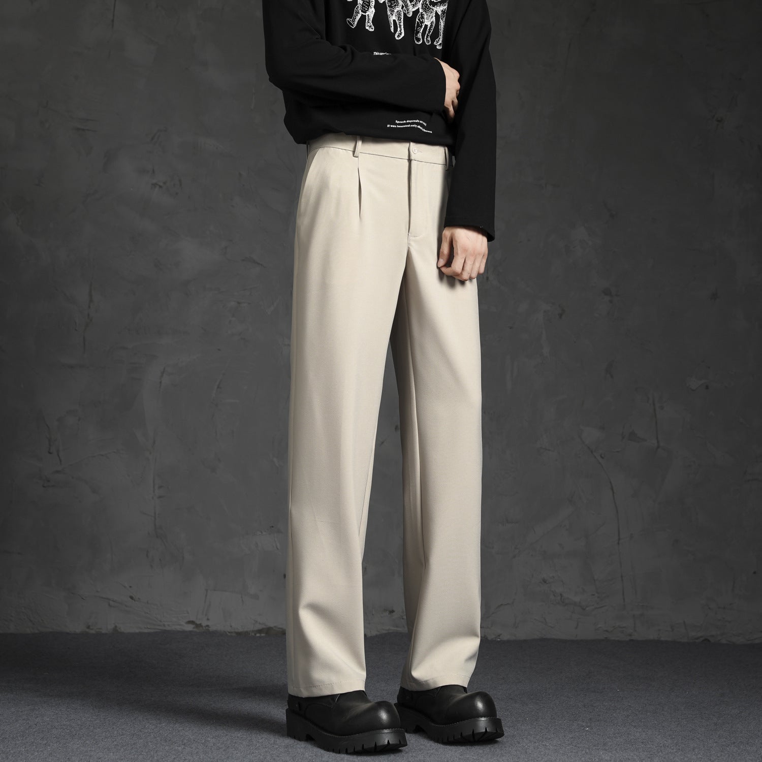 DARK LAPEL PANTS - CERPELO