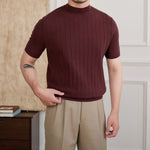 Half Turtleneck Short Sleeve T-shirt - CERPELO