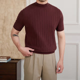 Half Turtleneck Short Sleeve T-shirt - CERPELO