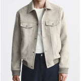 Suede Velvet Jacket Coat