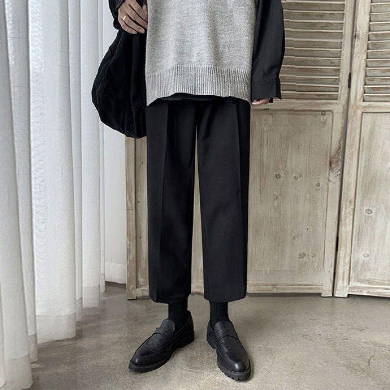 Image of KOREAN STRAIGHT LEG PANTS - CERPELO