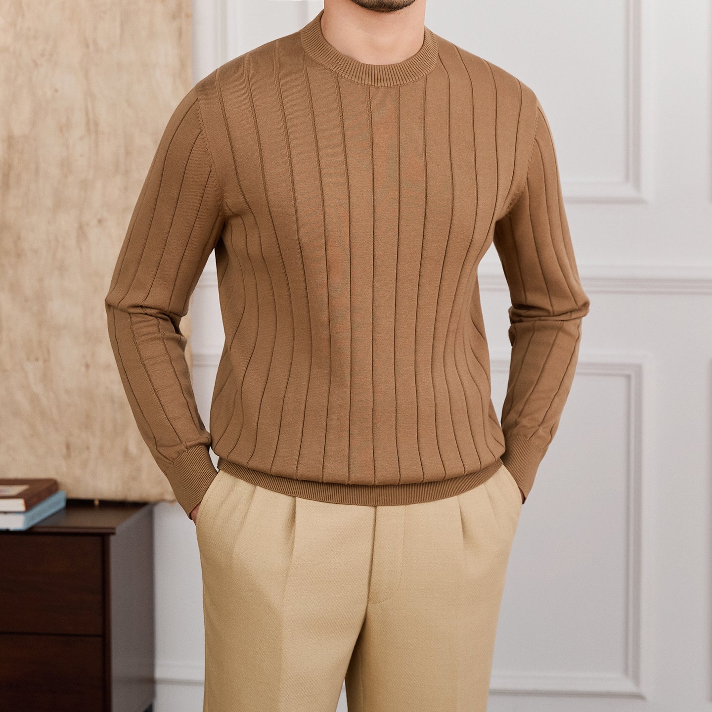 CAPRI- Round Neck Long Sleeve T-shirt