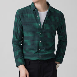 Image of ECLAIR - Linen Striped Shirt Men