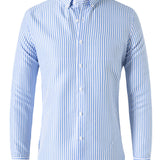 Men's Striped Long Sleeve Shirt