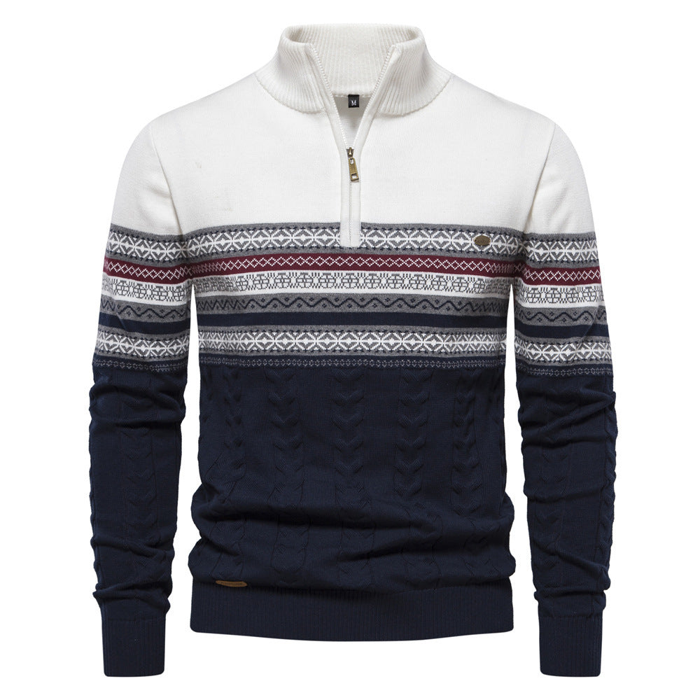 Men's  Half Zipper Sweater