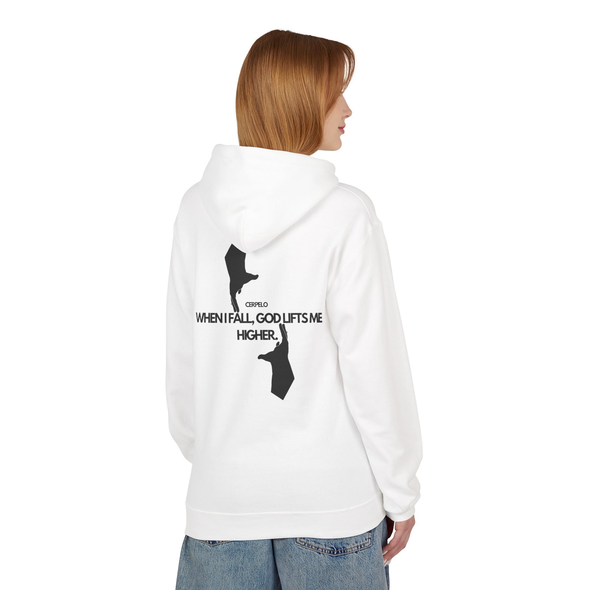 Image of GOD LIFTS ME UP CERPELO - Fleece Hoodie - CERPELO