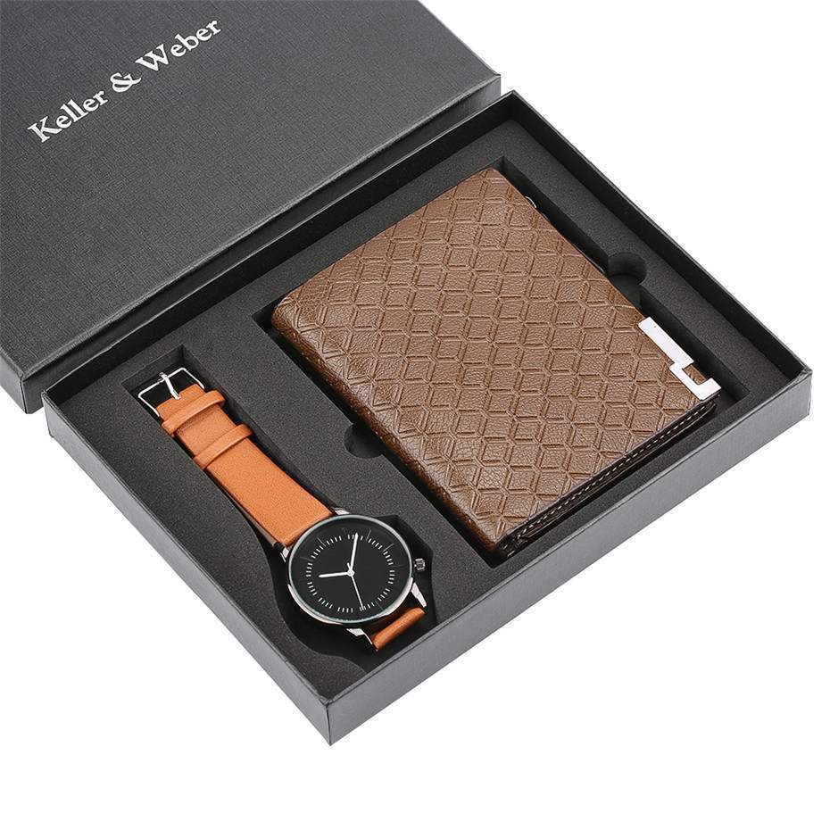 Men's Casual Luxury Wallet with Quartz Watch, Menswear, Uncategorized, CERPELO