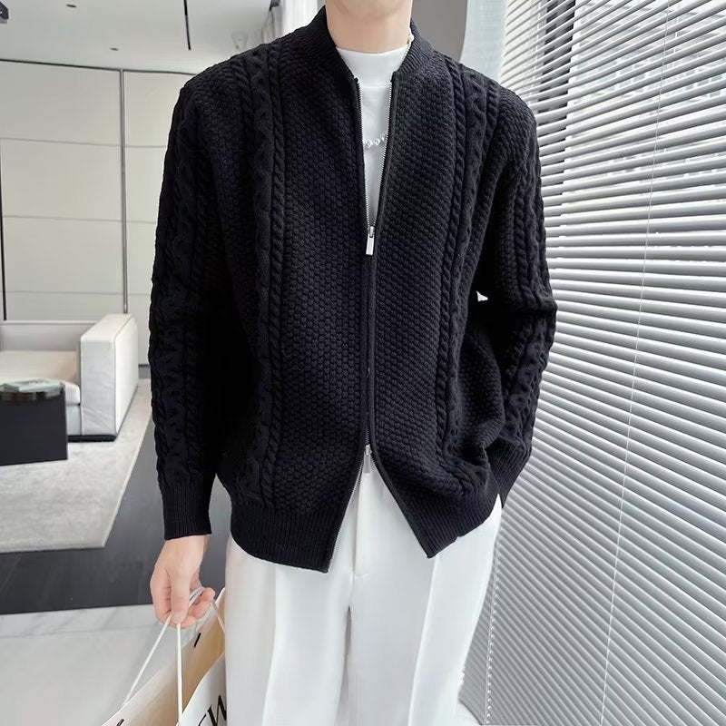 Collection of NECLAIR - Zipper Knitted Cardigan For Men, Menswear, CERPELO in a gallery layout