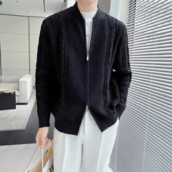 Image of NECLAIR - Zipper Knitted Cardigan For Men, Menswear, CERPELO