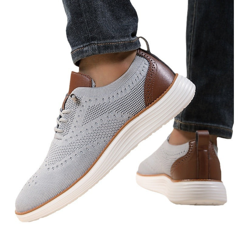 Casual Men's Breathable Flyknit Shoes - CERPELO