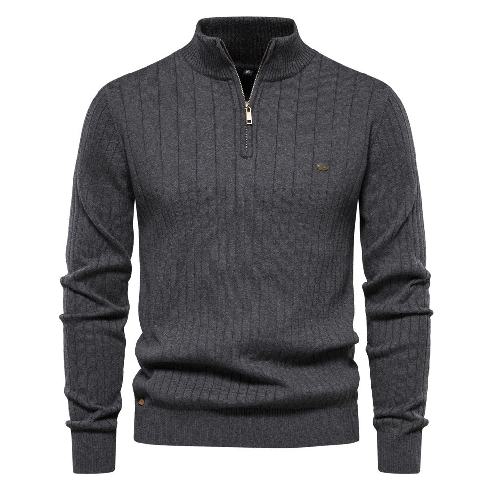 Collection of LAVIRE | Men's Sweater Half Zipper Old Money Sweater, Menswear, Uncategorized, CERPELO in a gallery layout