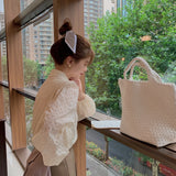 FABIRE- French V Neck Lace Shirt With Lapel