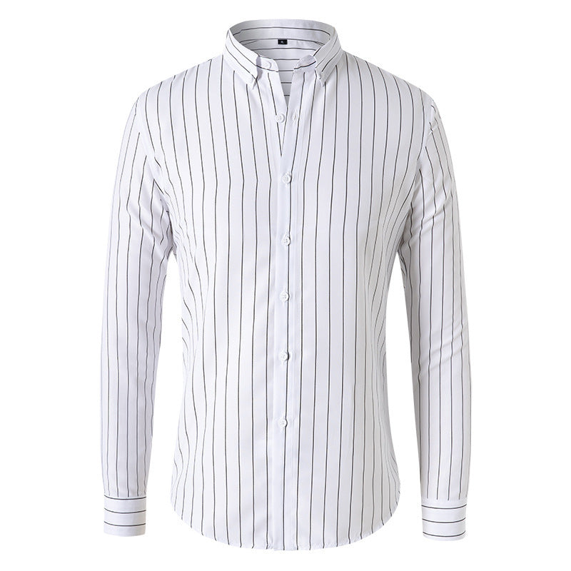 Men's Striped Long Sleeve Shirt