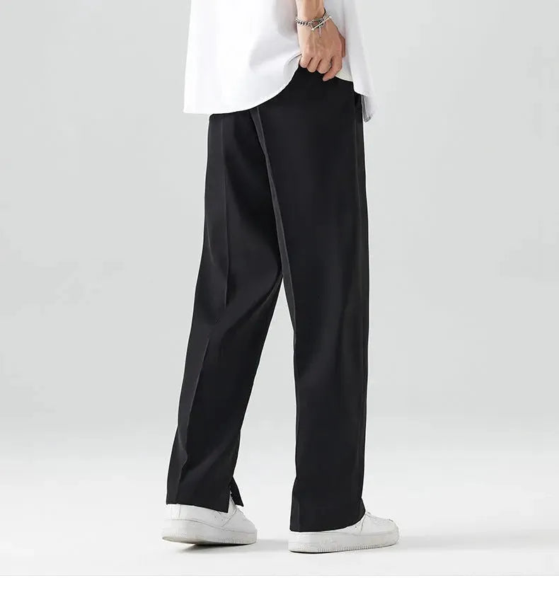 Image of Men's Ice Silk Cool Suit Pants - Lightweight Comfort