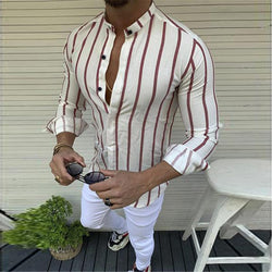 Image of LAPEL -Cardigan long sleeve casual shirt