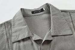 Image of CAPRI | Men's Linen Shirt Casual Short Sleeved, Menswear, Uncategorized, CERPELO