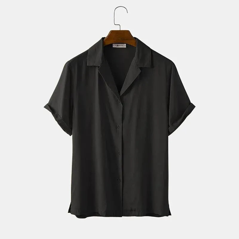 Image of Lapel Fiber Men's Shirt, Menswear, CERPELO