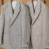 Cotton And Linen Herringbone  Jacket