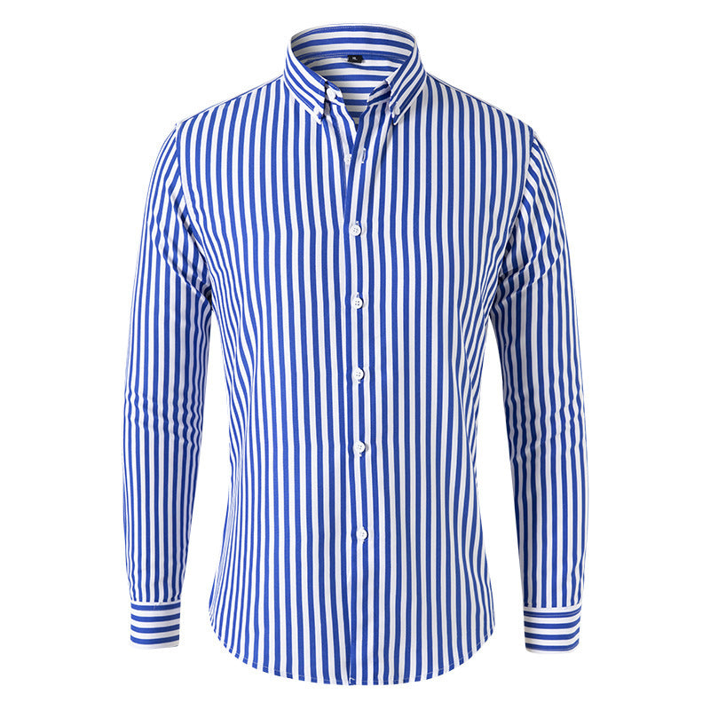 Image of Men's Striped Long Sleeve Shirt