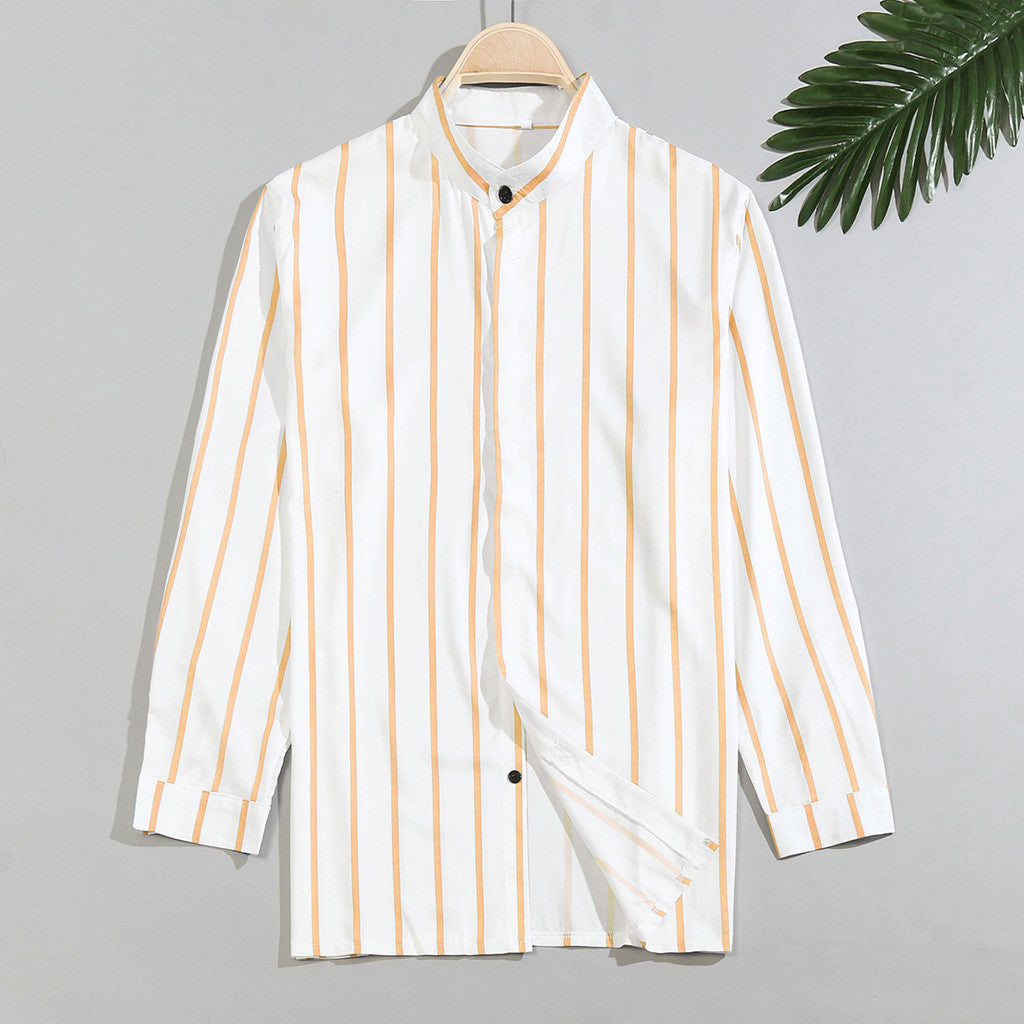 LAPEL -Cardigan long sleeve casual shirt