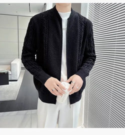 Image of NECLAIR - Zipper Knitted Cardigan For Men, Menswear, CERPELO