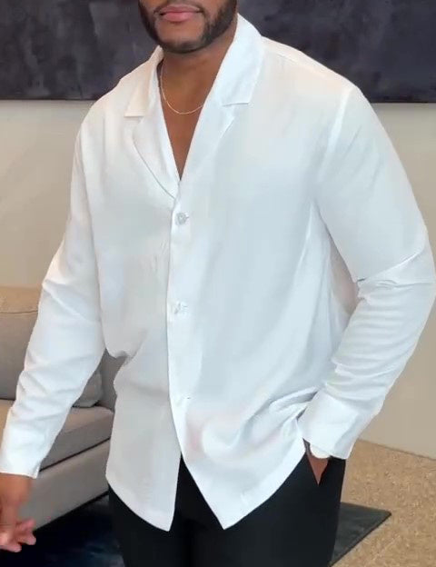 Lapel Button-down Shirt