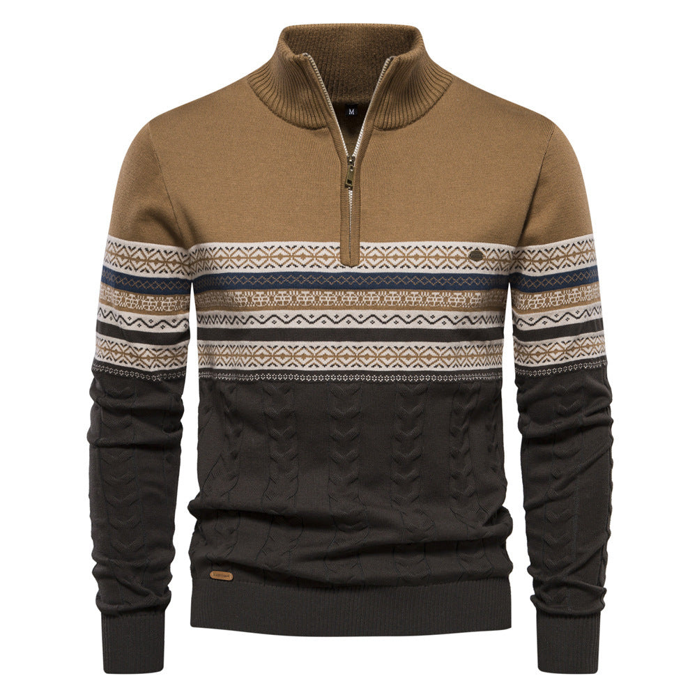 Men's  Half Zipper Sweater