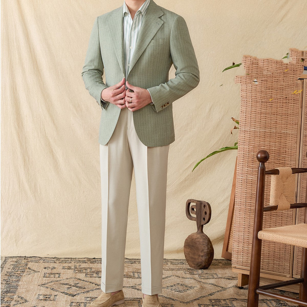 Lining Suit Banquet Men