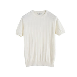 Collection of MARBELA | Old Money Knitted T-shirt Summer Men's Light Round Neck, Menswear, CERPELO in a gallery layout