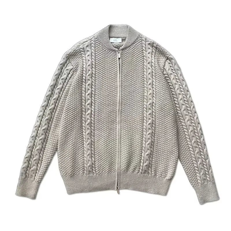 NECLAIR - Zipper Knitted Cardigan For Men, Menswear, CERPELO