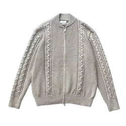 Image of NECLAIR - Zipper Knitted Cardigan For Men, Menswear, CERPELO