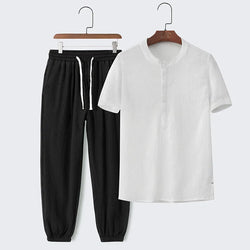 Image of Summer Casual Sports Quick-drying Top Two-piece Set, Menswear, CERPELO