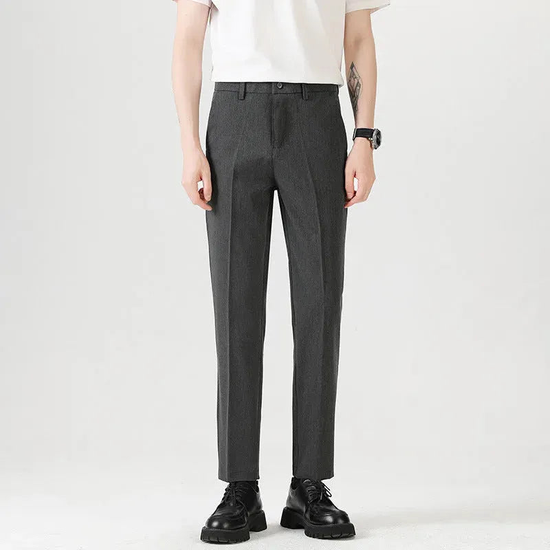 Image of TIMEL | Slim Old Money Trousers - CERPELO