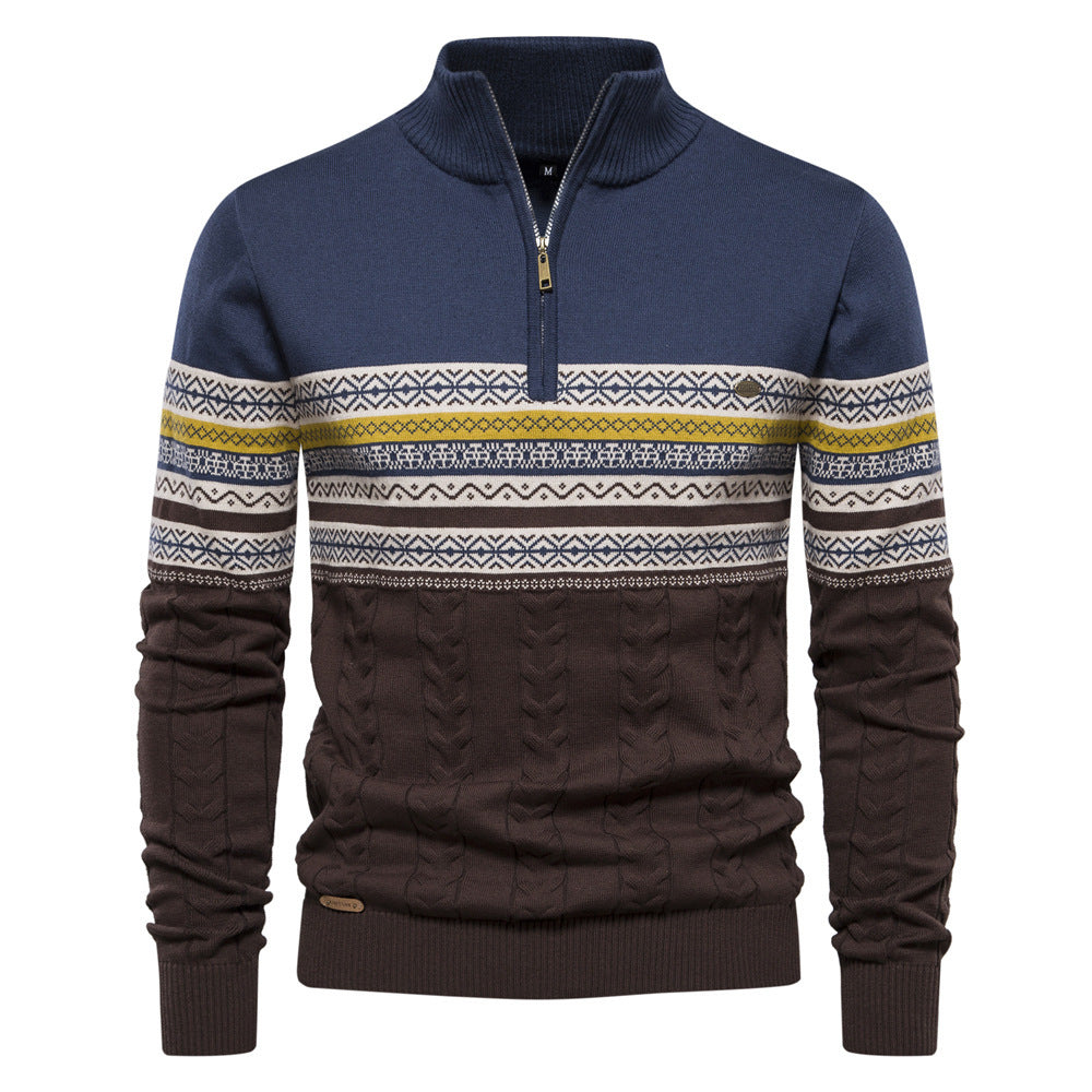 Men's  Half Zipper Sweater