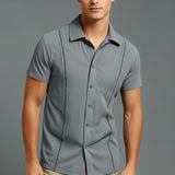 CAPRI | Men's Linen Shirt Casual Short Sleeved