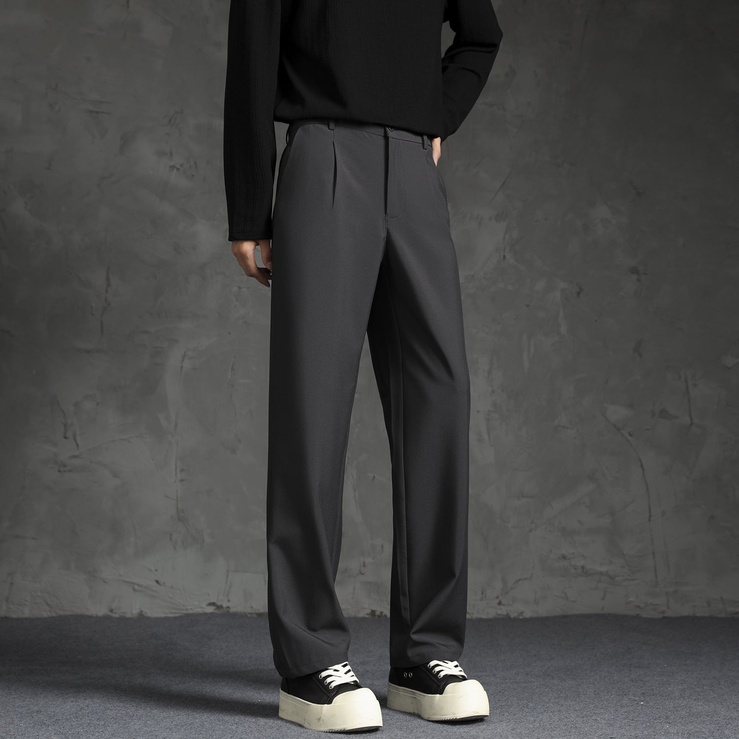 DARK LAPEL PANTS - CERPELO