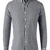 Men's Striped Long Sleeve Shirt